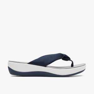 Women's Arla Glison Blue Fabric Cloudsteppers™Cloudsteppers™ Flip Flops
