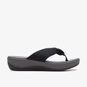 Women's Arla Glison Black FabricCloudsteppers™ Flip Flops