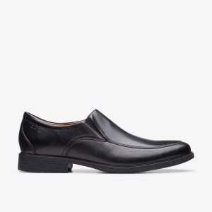 Men's Whiddon Step Black Leather Loafers