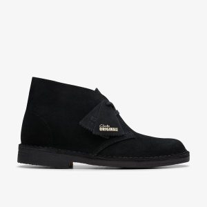 WOMENS Desert Boot Black Suede Desert Boots