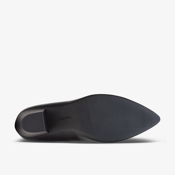 Women's Teresa Step Black Leather High Heels - Image 3