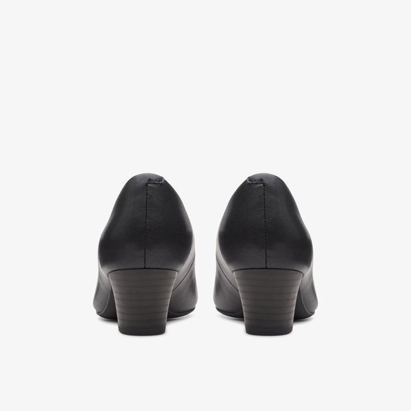 Women's Teresa Step Black Leather High Heels - Image 5