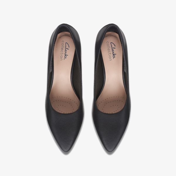 Women's Teresa Step Black Leather High Heels - Image 6