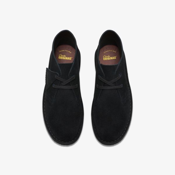 BOYS Desert Boot Older Black Suede Ankle Boots - Image 6
