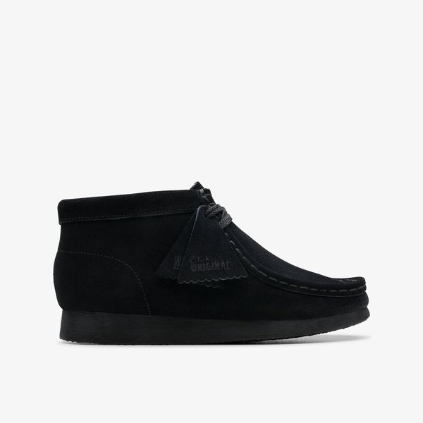 Kids Wallabee Boot Older Black Suede Boots