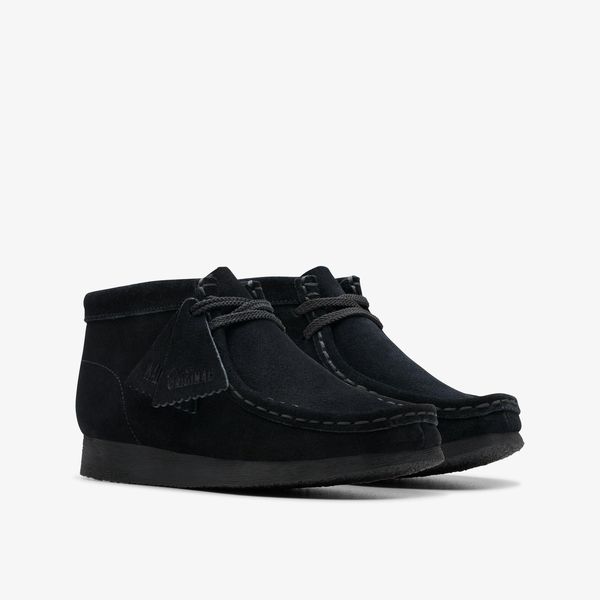 Kids Wallabee Boot Older Black Suede Boots - Image 4