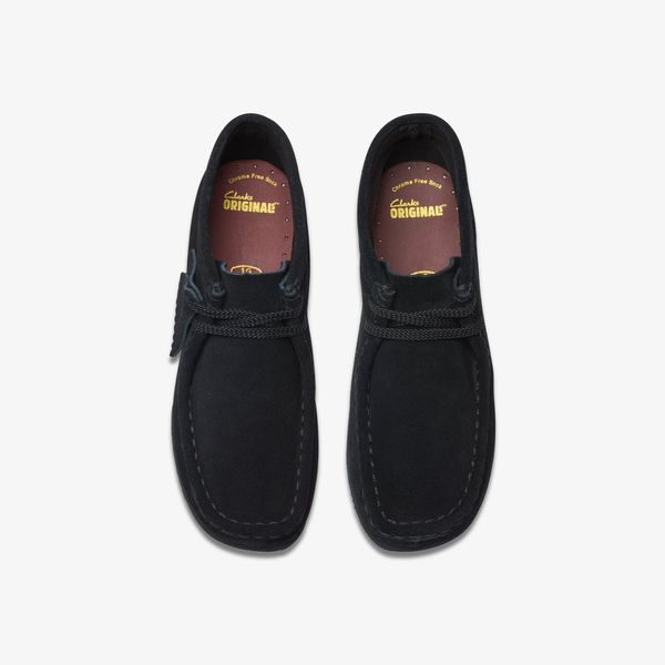 Kids Wallabee Boot Older Black Suede Boots - Image 6