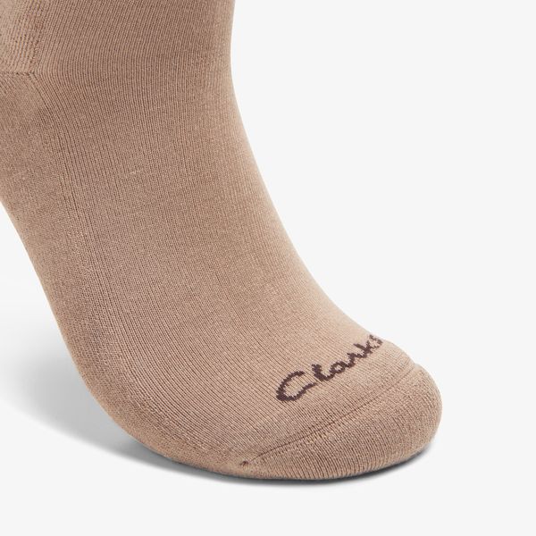 Men's Moisture Wicking Taupe Crew Socks - Image 3