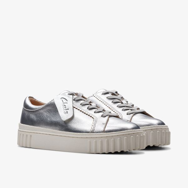 Womens Mayhill Walk Silver Metallic Sneaker - Image 4