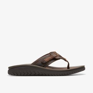 Mens Wesley Sun Beeswax Leather Flip Flop Sandals