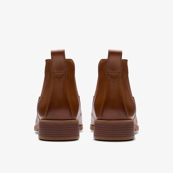 Womens Havisham Top Tan Leather Ankle Boots - Image 5