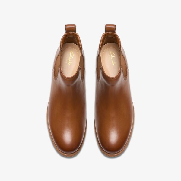 Womens Havisham Top Tan Leather Ankle Boots - Image 6