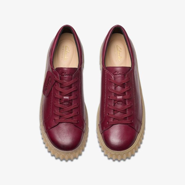 Womens Mayhill Walk Burgundy Leather Shoes - Image 6