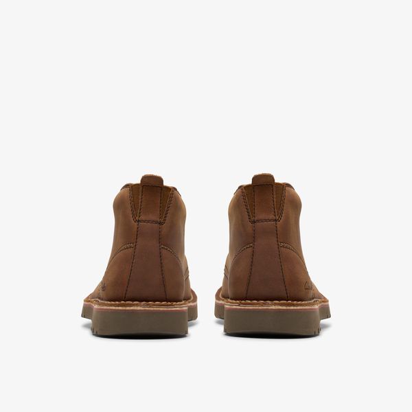 Mens Eastridge Mid Light Brown Leather Boots - Image 5