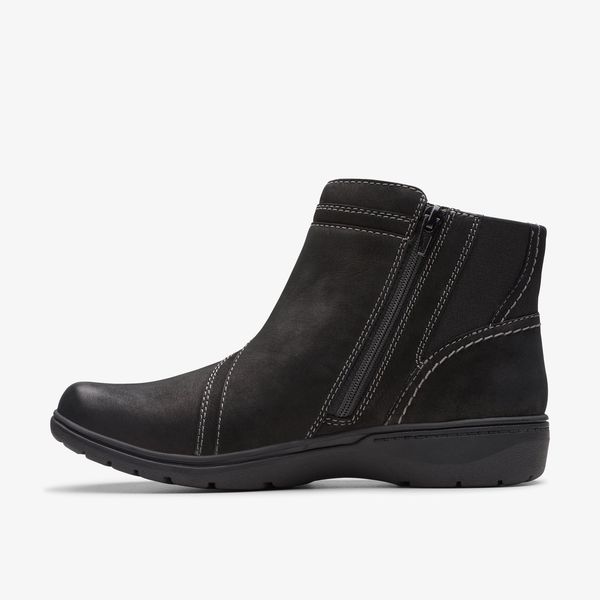 Women's Carleigh Style Black Nubuck Ankle Boots - Image 2
