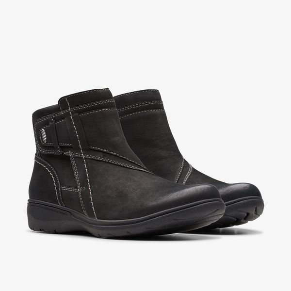 Women's Carleigh Style Black Nubuck Ankle Boots - Image 4