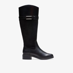 Women's Maye Carly Black Knee High Boots