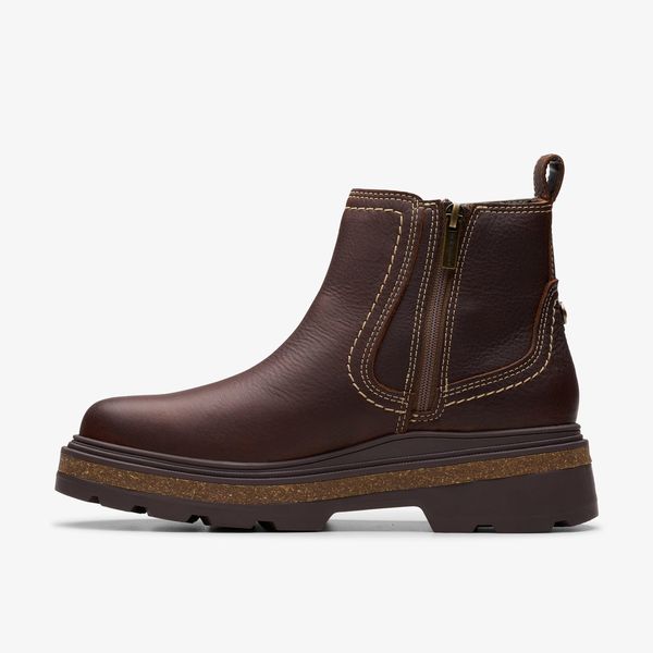 Womens Hencroft StepWP Brown Leather Chelsea Boots - Image 2