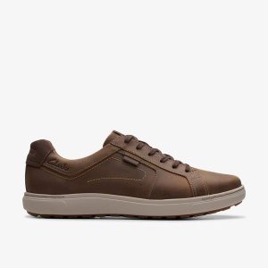 Men's Mapstone Lace Beeswax Leather Sneakers| Clarks