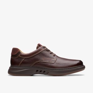 Mens Un Briley Lace Mahogany Leather Shoes| Clarks