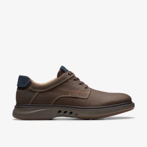 Mens Un Briley Pace Brown Nubuck Shoes| Clarks