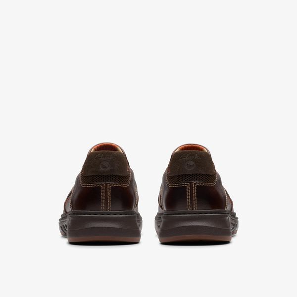 Mens Un Briley Step Mahogany Leather Loafer Shoes| Clarks - Image 5