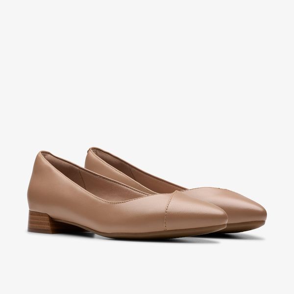 Women's Natalyn Wish Warm Beige Leather Flats - Image 4