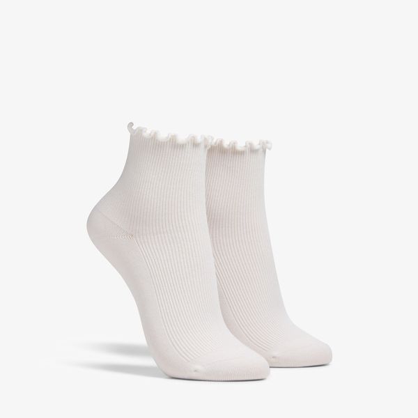 Womens Rosewelt Crew Ivory Socks