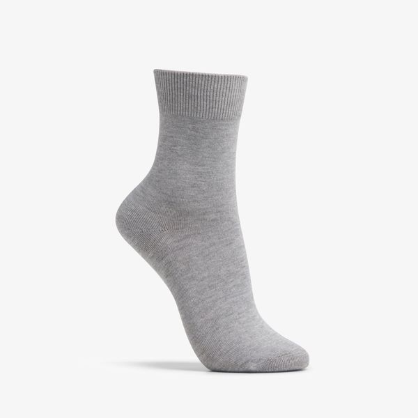 Womens Solid Dress Crew Heather Socks