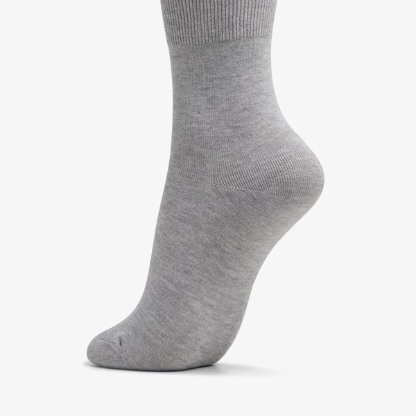 Womens Solid Dress Crew Heather Socks - Image 2