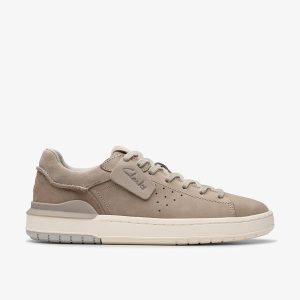 Mens Courtlite2 Run Grey Nubuck Sneakers| Clarks