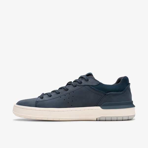 Mens Courtlite2 Run Navy Nubuck Sneakers - Image 2