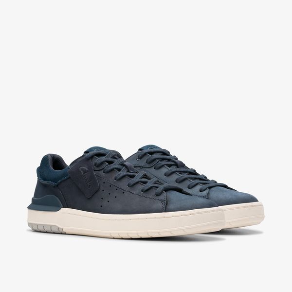 Mens Courtlite2 Run Navy Nubuck Sneakers - Image 4