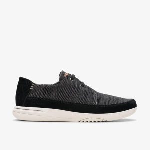 Mens Easeway Lace Black Combination Sneakers