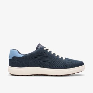 Men's Mapstone Lace Navy Knit Sneakers