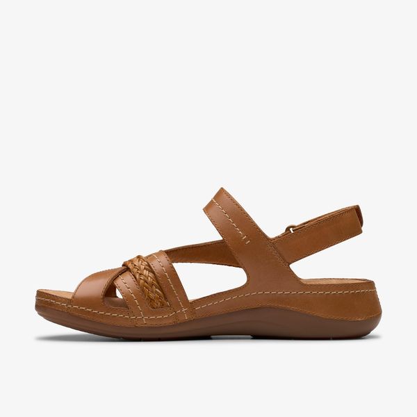 Women's Cecily Strap Tan Combination Strappy Sandals - Image 2