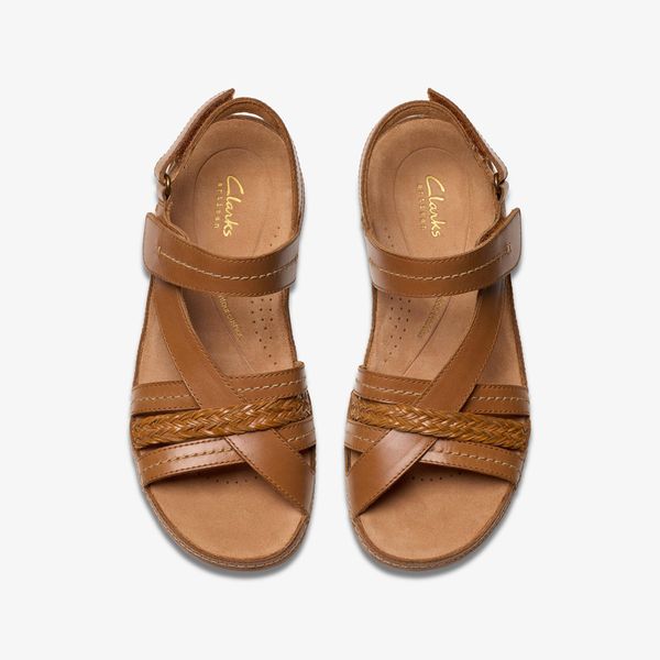 Women's Cecily Strap Tan Combination Strappy Sandals - Image 6