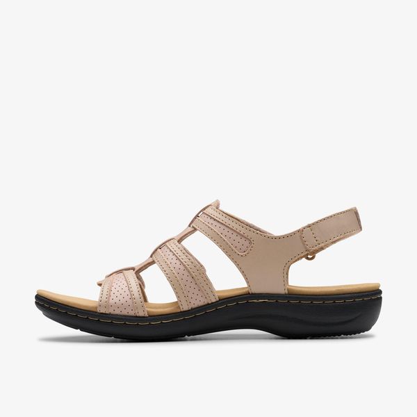 Womens Laurieann Ivy Sand Leather Flat Sandals - Image 2