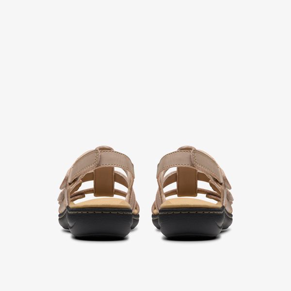 Womens Laurieann Ivy Sand Leather Flat Sandals - Image 5