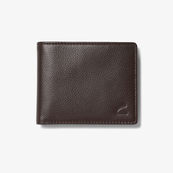 Mens Classic Pebble Slimfold Wallet Brown