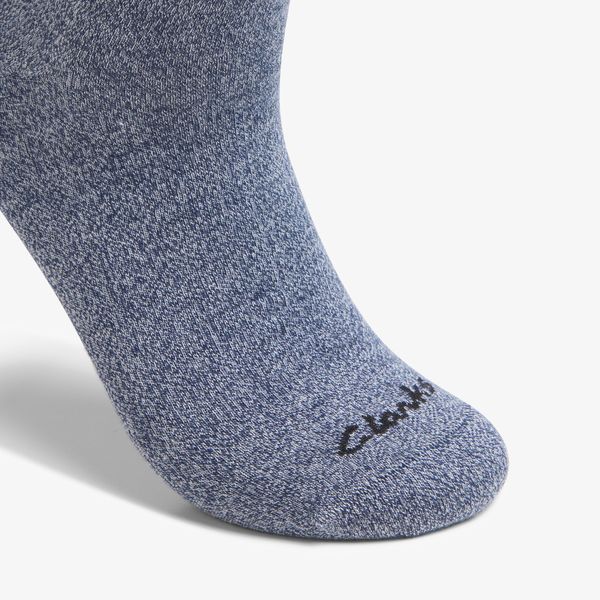 Mens Marled Crew Navy Socks - Image 3