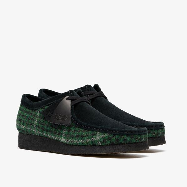 Mens Green Tweed Combination Wallabees - Image 4