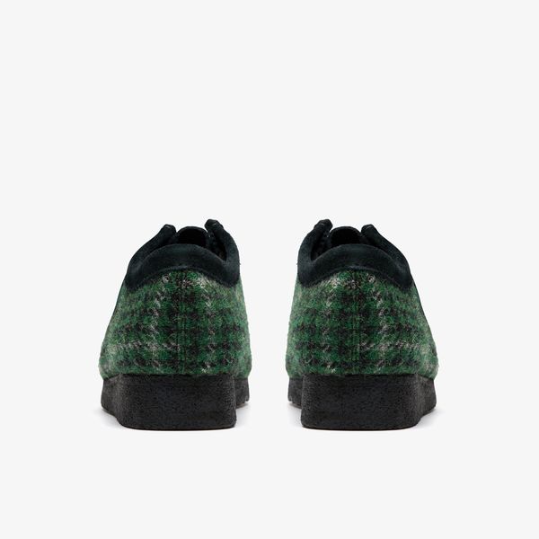 Mens Green Tweed Combination Wallabees - Image 5