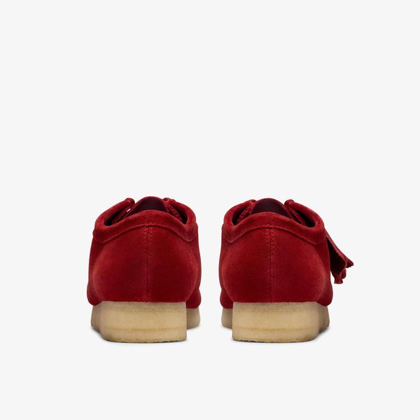 Mens Dark Red Suede Wallabees - Image 5