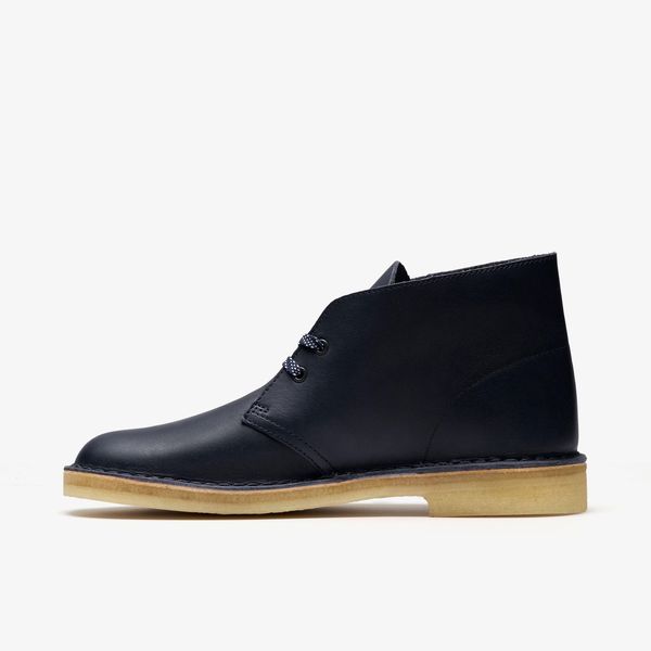 Mens Desert Boot Navy Leather Desert Chukka - Image 2