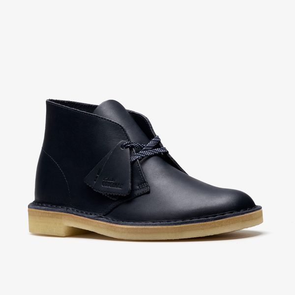 Mens Desert Boot Navy Leather Desert Chukka - Image 7
