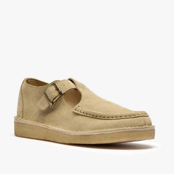 Mens Nomad T Bar Maple Suede Shoes - Image 4