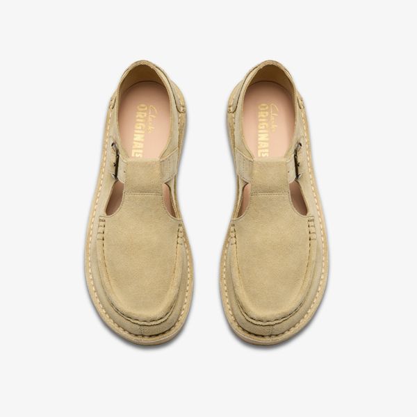 Mens Nomad T Bar Maple Suede Shoes - Image 6