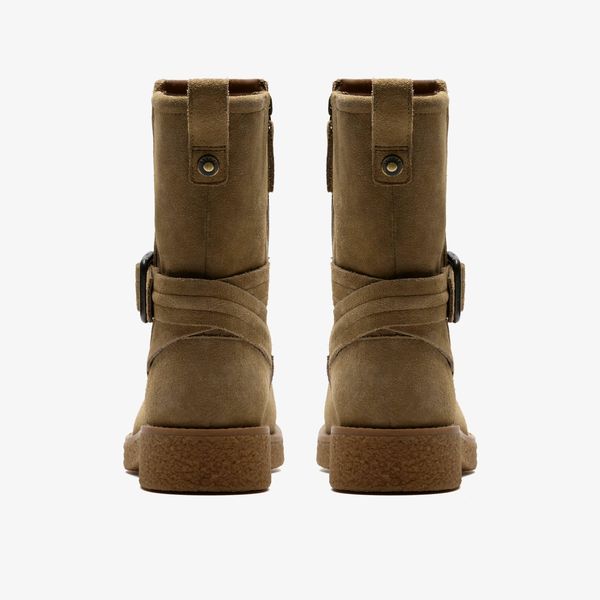 Womens Nella Mid Dark Sand Suede Mid Calf Boots - Image 5