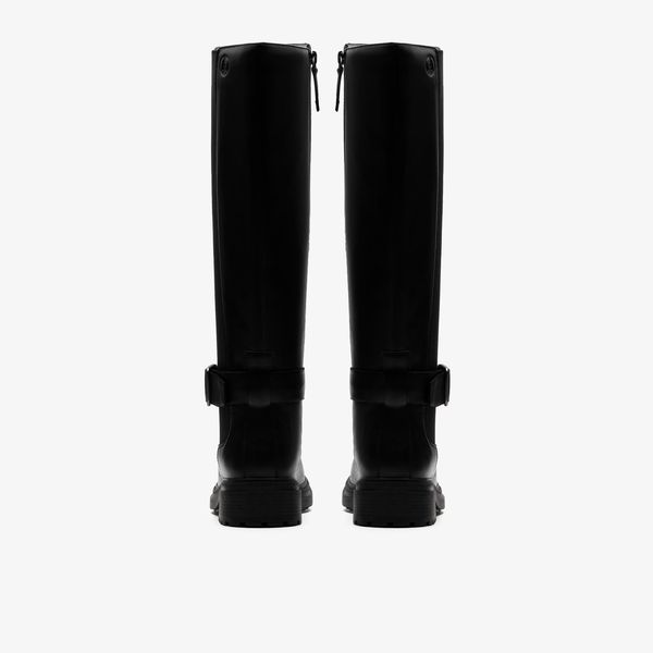 Womens Orinoco3 Tall Black Leather Knee High Boots - Image 5